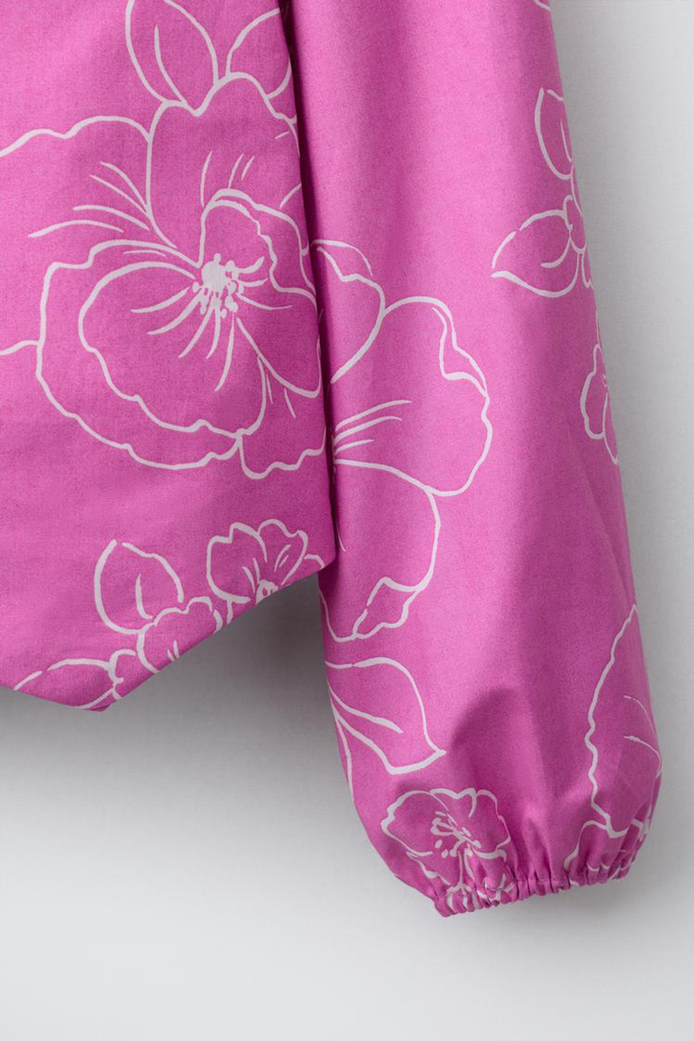 ZARA РУБАШКА С ЦВЕТОЧНЫМ ПРИНТОМ, РОЗОВЫЙ/БЕЛЫЙ