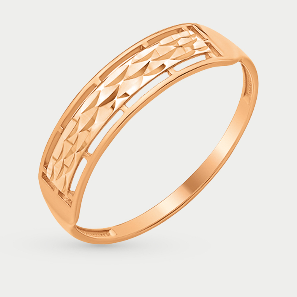 Кольцо женское из розового золота 585 пробы без вставок (арт. К11010695)