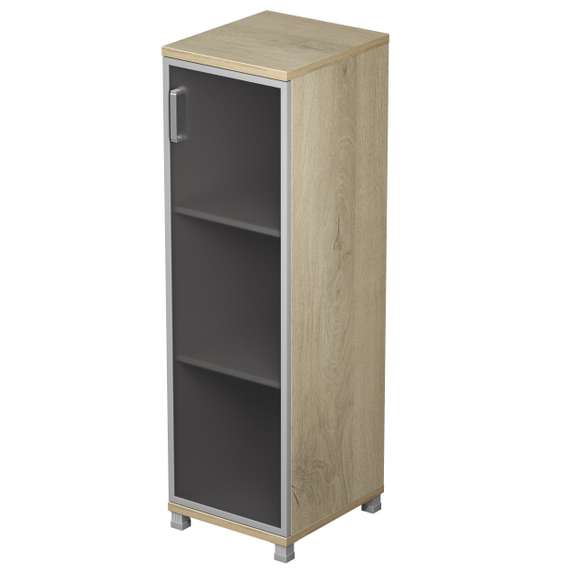 6П.015.4Л Пенал для документов средний со стеклом (400*450*1348), левый