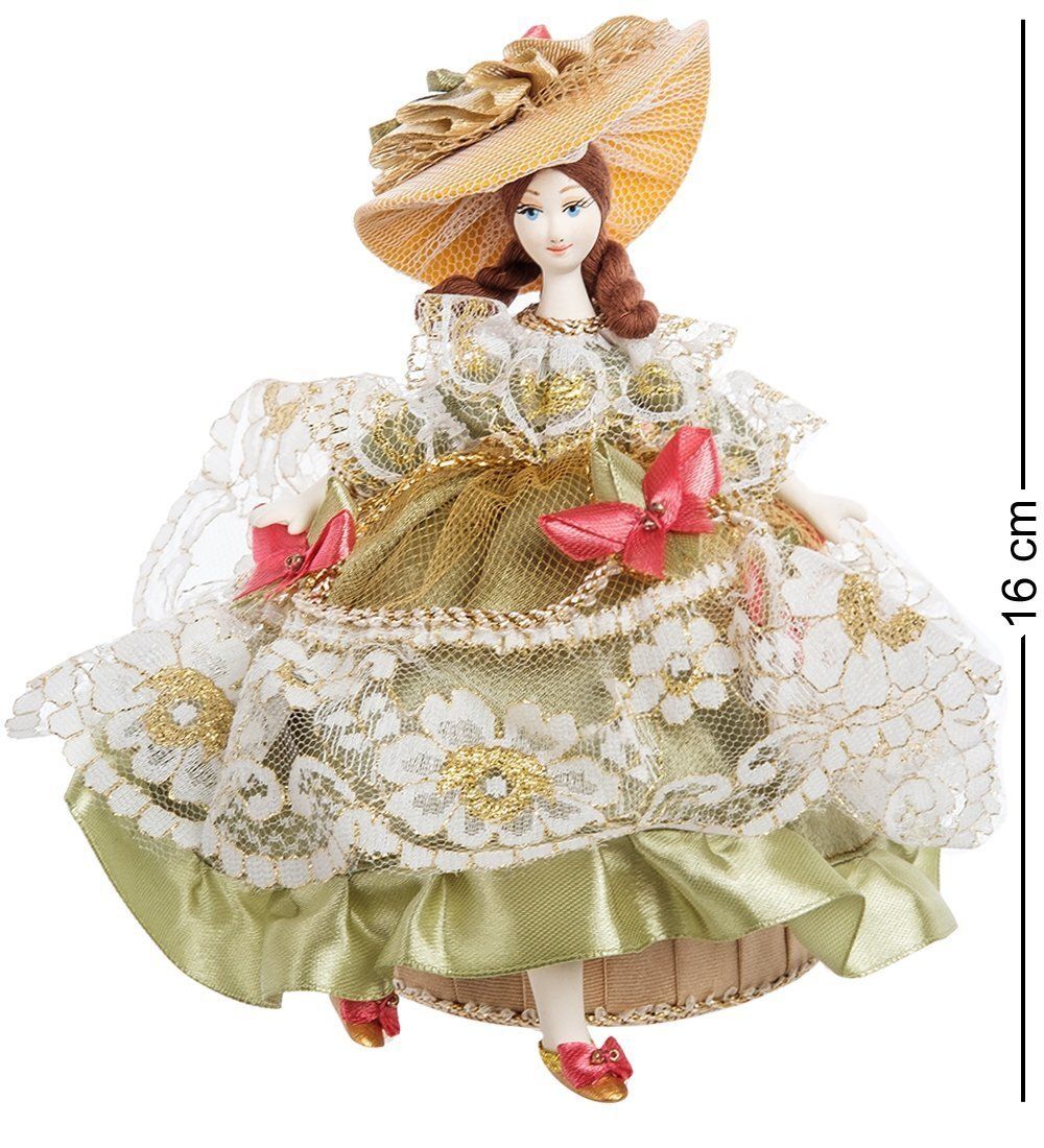 Народные промыслы RK-730/1 Кукла-шкатулка «Дама в шляпке»