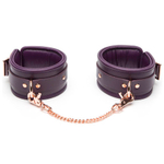 Фиолетовые оковы на ноги Cherished Collection Leather Ankle Cuffs (Цвет: фиолетовый)