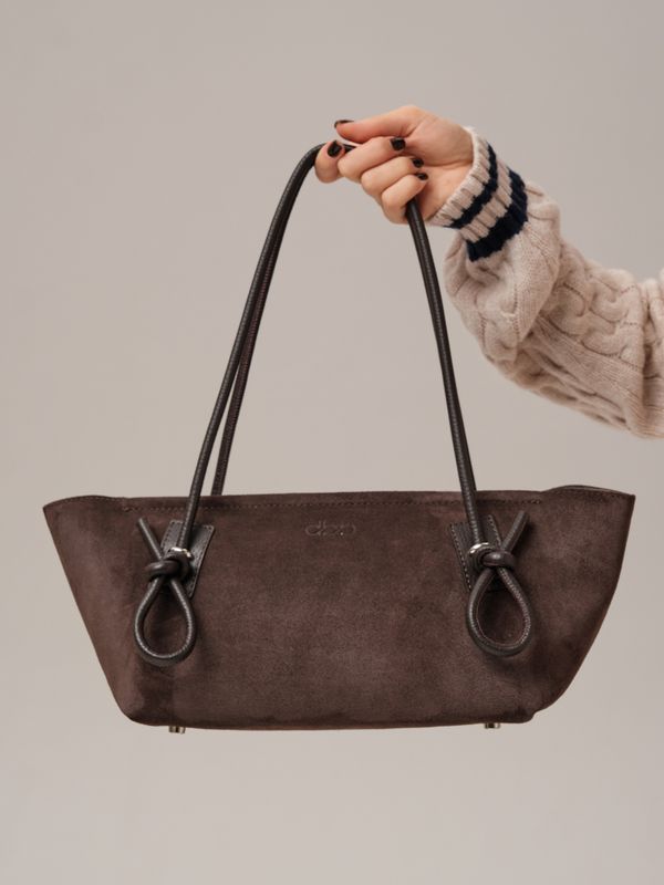 Замшевая сумка DBR 31340 темно-коричневый