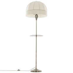 Citilux Базель CL407931T Торшер бронза со столиком и бежевым абажуром