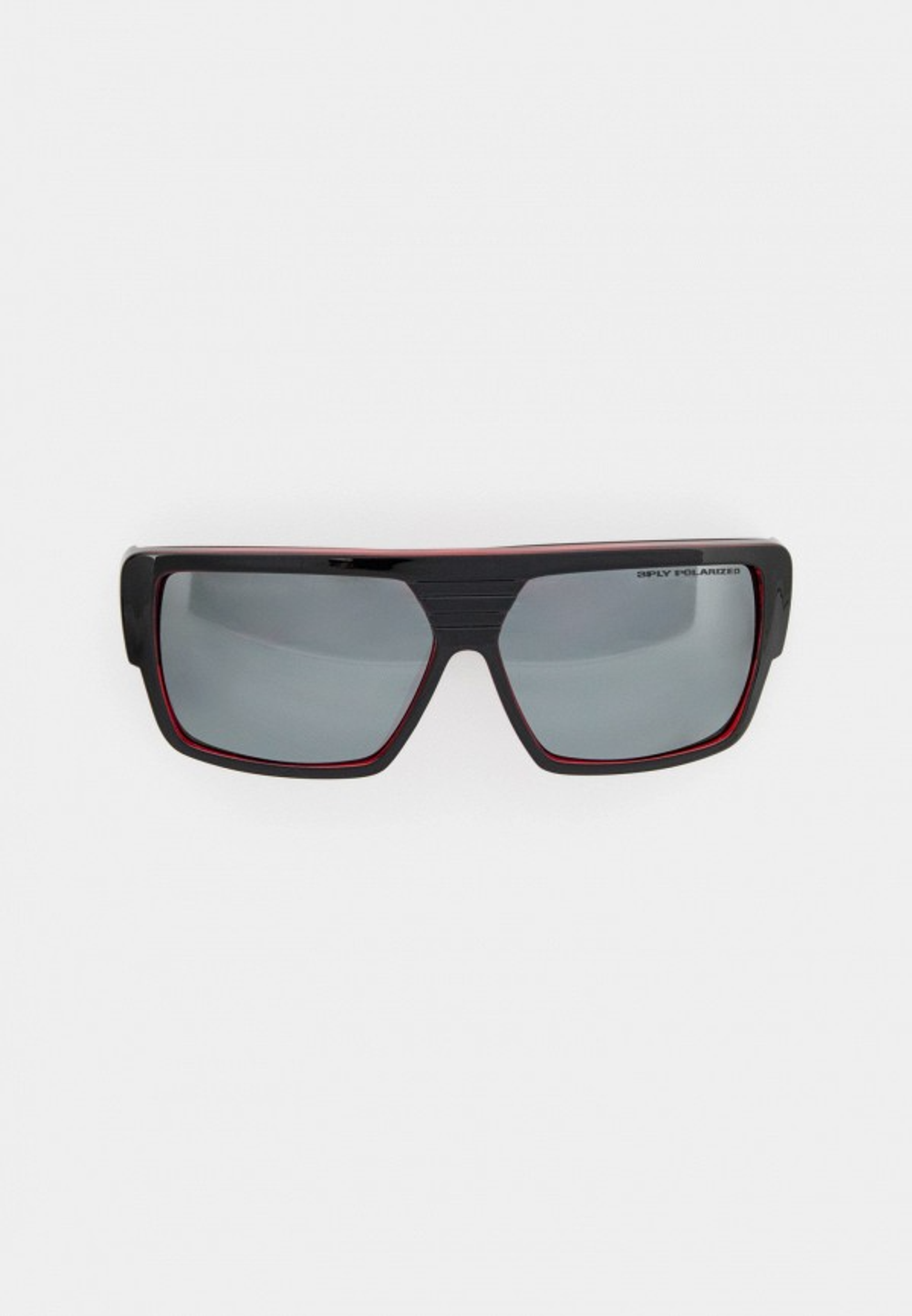 Спортивные очки LiP Rock / Gloss Black - Red / PC Polarized / Silver Mirror Smoke Lens