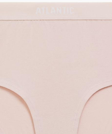 Женские трусы макси спорт (3шт) Atlantic 3CLP-009, хлопок, бежевый + ванильный + светло-голубой