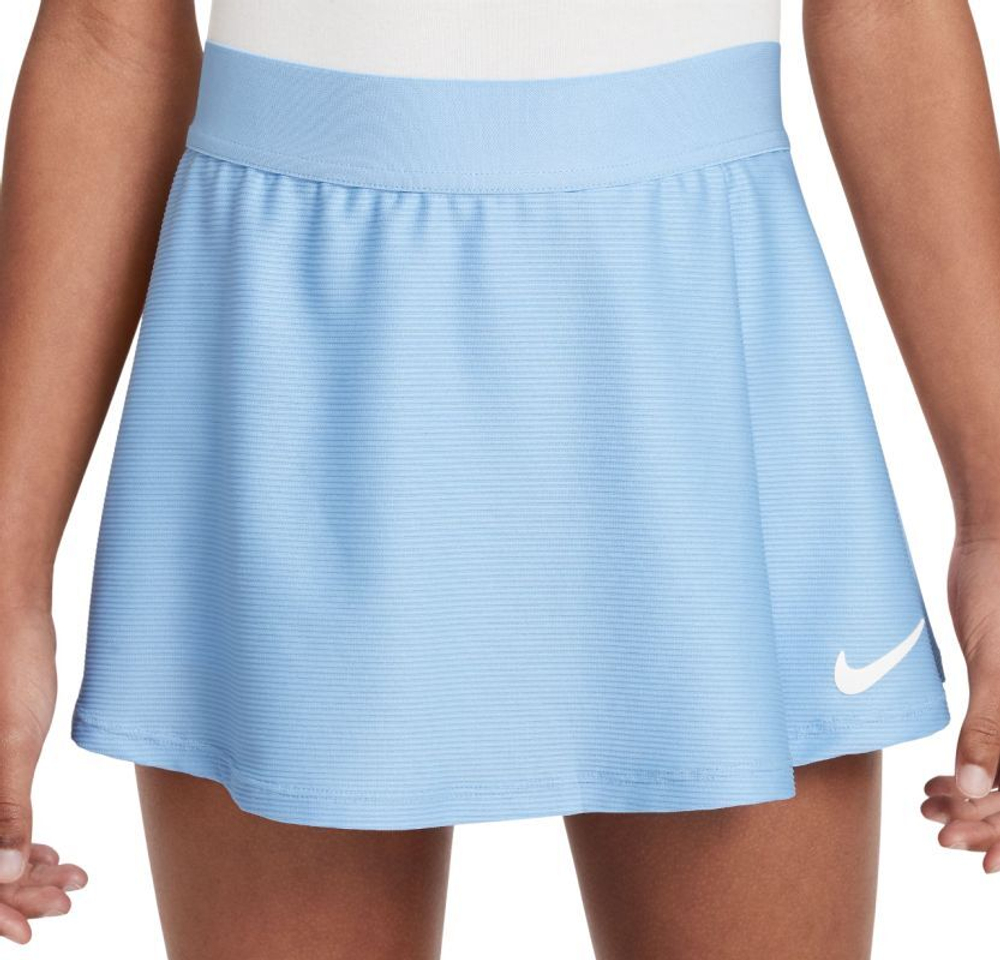 Юбка для девочки теннисная Nike Girls Court Dri-Fit Victory Flouncy - небесный