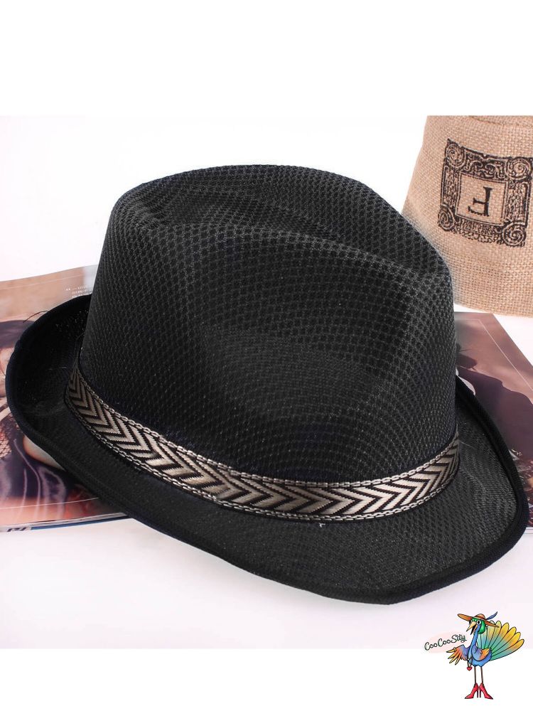 шляпа Стиляга, цвет черный, ог 58 см