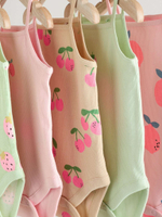 Боди без рукавов для малышей Next E58-050, 5 шт., Салатовый, Розовый, Бежевый