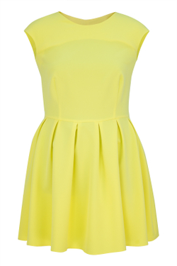 Коктейльное платье 1329Л, желтый #184Жа051329Л