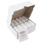 Нитки швейные 40 ЛШ, 200 м, полиэстер, НАБОР 20 шт., белые, в ПОДАРОК иглы, DEVELIA (Девелиа), 609621