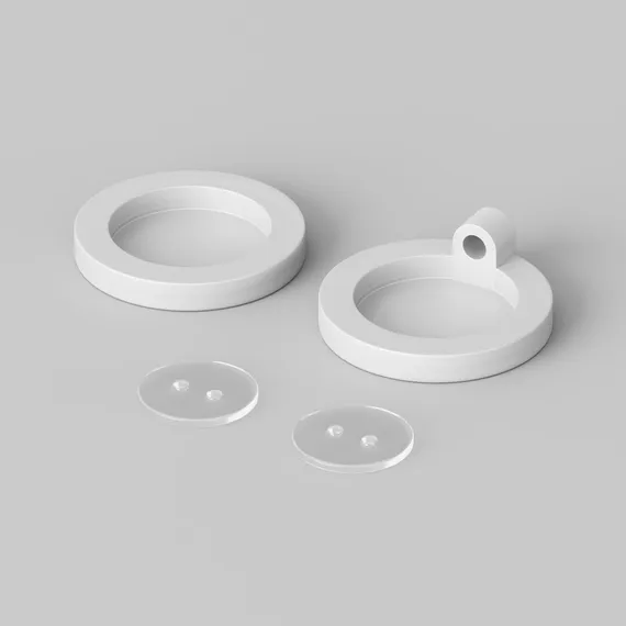 Комплект силиконовых заглушек для круглого неона 360° D18 Led Strip 201161