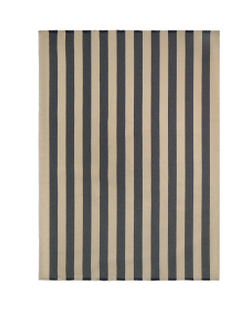 Zara Home плед из хлопка, синий, в полоску · 6376/004
