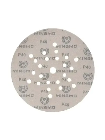 225мм P40 10шт. Шлифовальный абразивный круг для шлифовки под липучку Minamo Golden Warrior