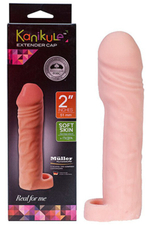 Удлиняющая насадка Extender Cap 3 , вторая кожа (16,5 см, телесный) (Цвет: телесный)