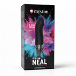 Вибратор Mystim Real Deal Neal с электростимуляцией, черный