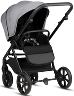 Детская коляска Tutis Leo 3 Plus 4 в 1 с автокреслом Elo Lux EduSky Black и базой 1582227 Stone Grey
