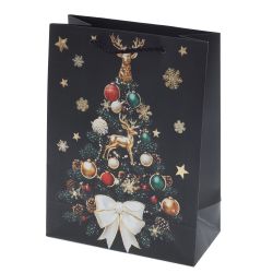 GAEM Пакет подарочный (бумага 210г/м2, блок 12шт), L18 W8,5 H24 см, 4в.