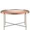 Журнальный столик Josen, Ø65 см, розовый/медный
