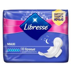 Прокладки "Либрэсс" Макси 8шт 6 капель (ночные) 16шт в кор.