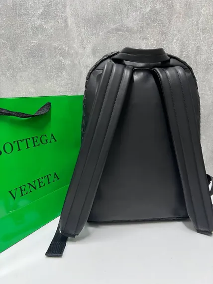 Рюкзак Bottega Veneta Intrecciato черный