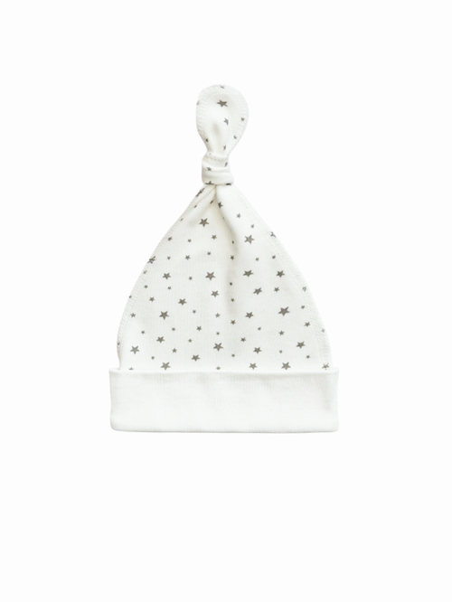 Шапочка-узелок (утепленная) Звездочки gray