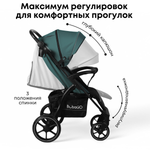 Коляска детская прогулочная BubaGo арт.BG 155-4 MODEL CROSS City цвет Зеленый\Green