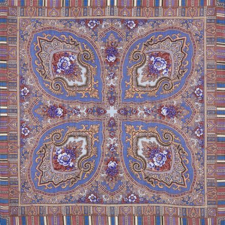 Павловопосадский платок Аленький цветочек 797-1