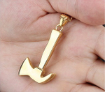 Подвеска топор на цепочке чёрная Steelman 91686