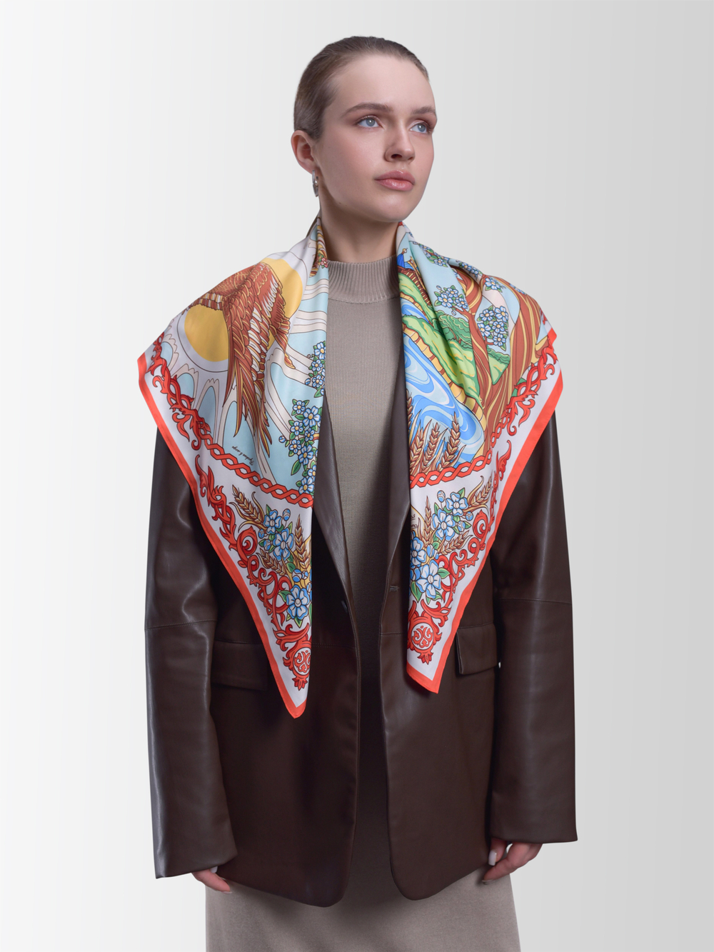 Платок «Катюша» 100% шёлк