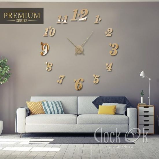 Настенные 3D часы Love Time