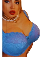 Франзуская модель бюстгальтера большие размеры FGi ажурный