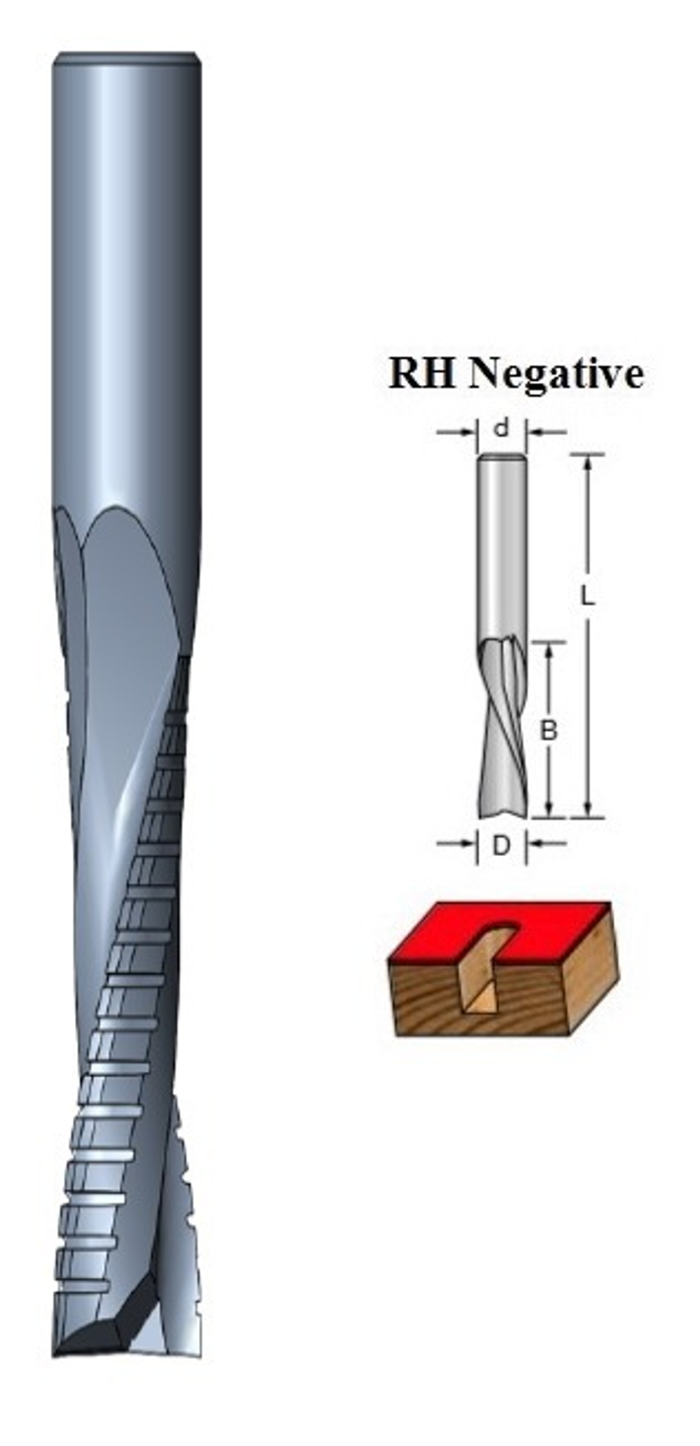 HM спиральная фреза D.10x42x100 Z=2 RH negative SÄGEDOKTOR