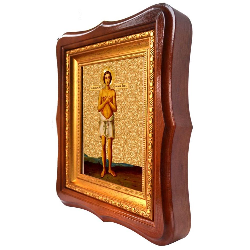 Иаков Боровичский Новгородский праведный. Икона на холсте.