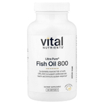 Vital Nutrients, Ultra Pure®, рыбий жир 800, лимон, 90 капсул