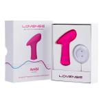 Розовая силиконовая вибропуля 8,6см с управлением через приложение Lovense Ambi Smart Dual-Motor Clitoral Vibrator Pink LE-05