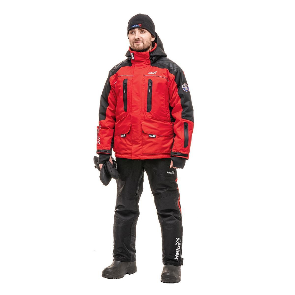 Костюм утепленный ЧЕМПИОН -20, цв.красный р.L 15/15 К (T-KSCH-L-50/176-R) Helios