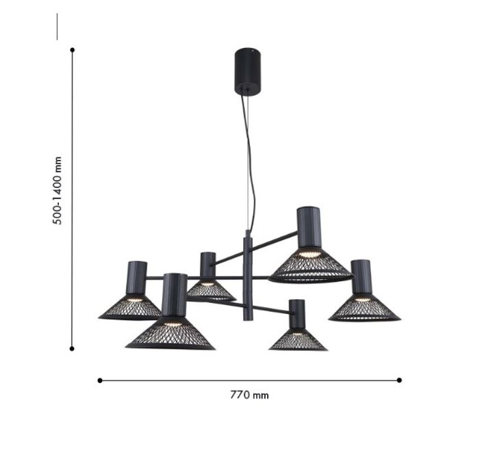 Подвесная светодиодная люстра F-Promo Metrics 4623-6P