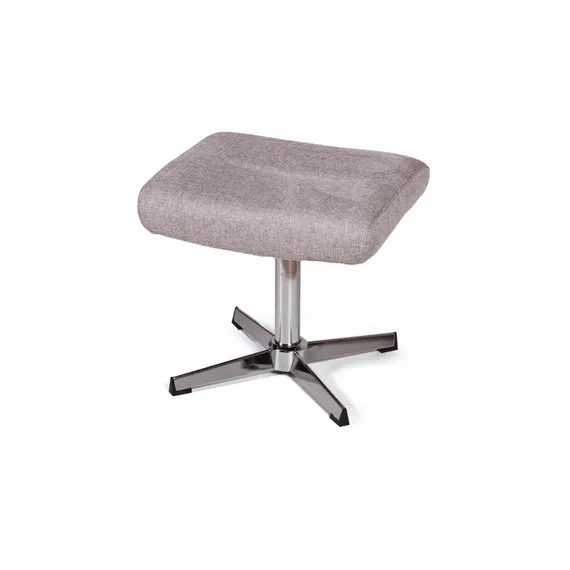 Кресло-качалка с оттоманкой Andrea, серое