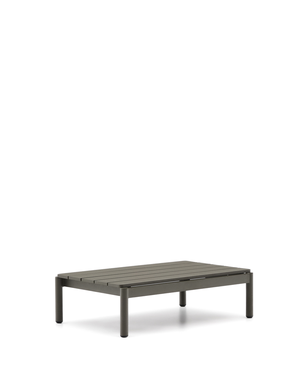 Журнальный столик Sorells из зеленого алюминия 57 x 91 см