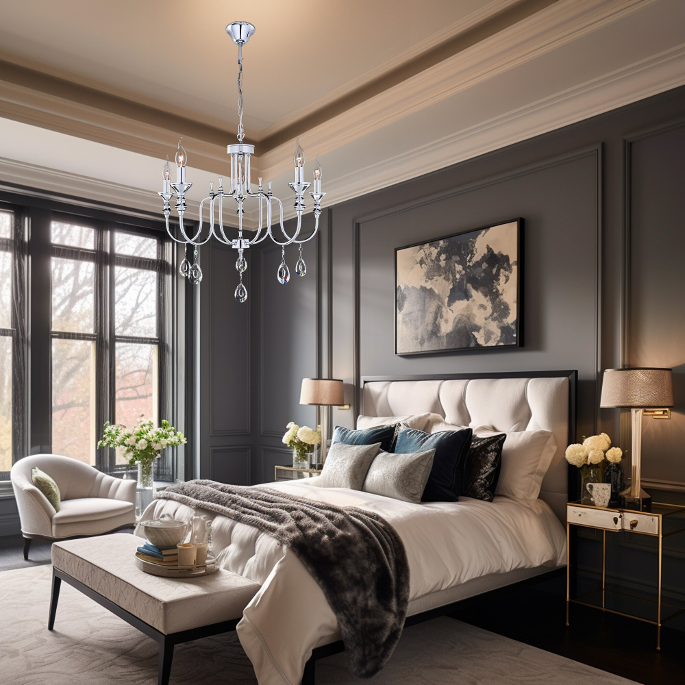 Citilux Рига CL437151 Люстра подвесная Хром