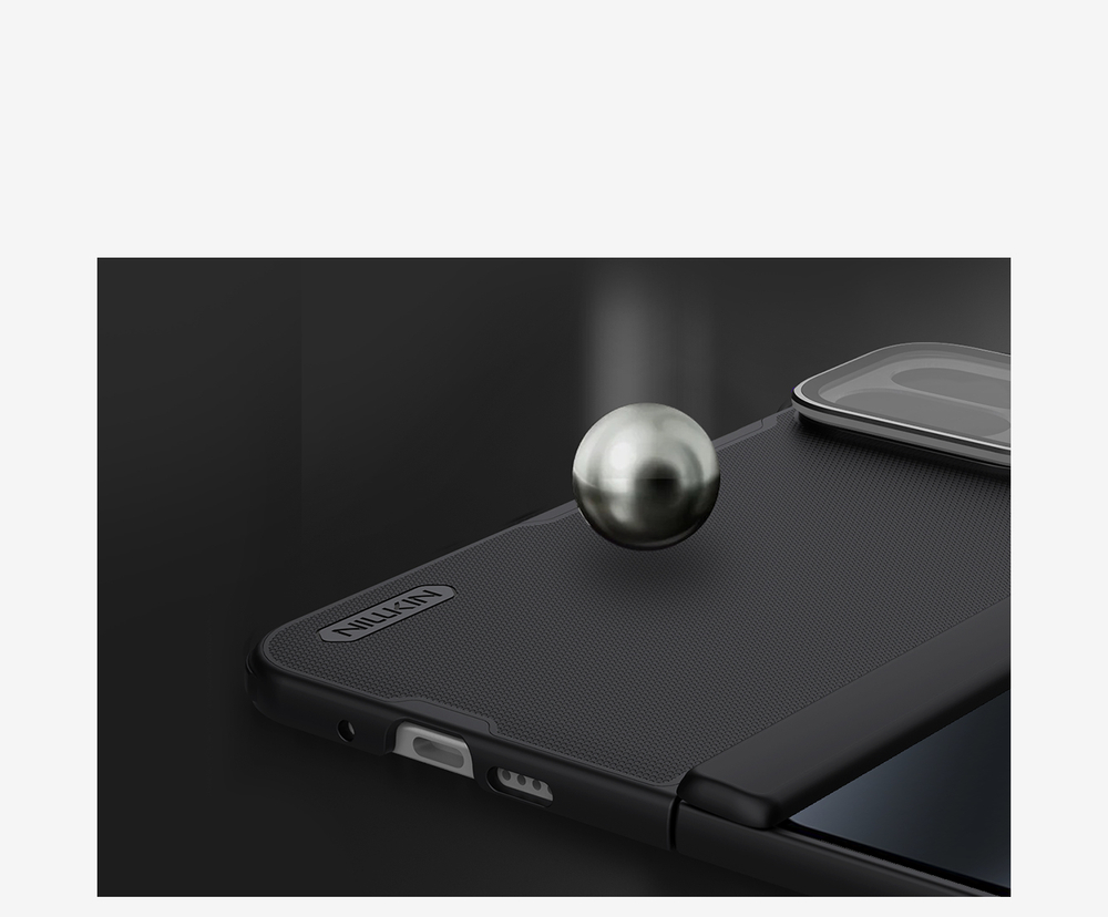 Чехол с MagSafe на Google Pixel 10 Pro Fold, серия Super Frosted Shield Prop Magnetic (версия с прозрачной откидной крышкой объектива) от Nillkin