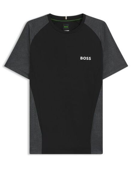 Мужская теннисная футболка BOSS MatchМяч TOC Slim-Fit - black