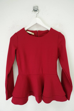 Блузка интересная бордо 36 размер