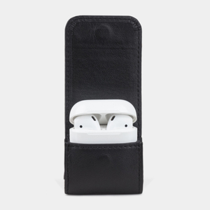 Чехол для наушников Petit из кожи теленка, черного цвета