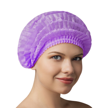 Шапочка одноразовая "Шарлотка" сирень 50 шт/уп.