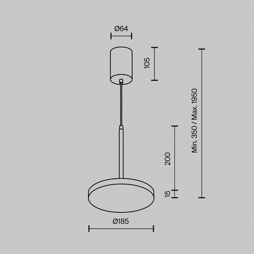 Подвесной светильник Maytoni Plato P076PL-L12W3K-BS