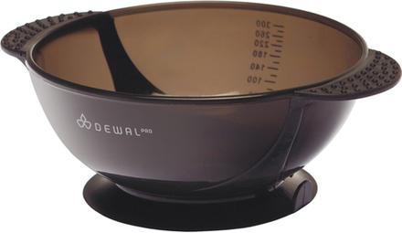 Чаша для краски DEWAL черная с двумя ручками с прорезиненной вставкой 300мл