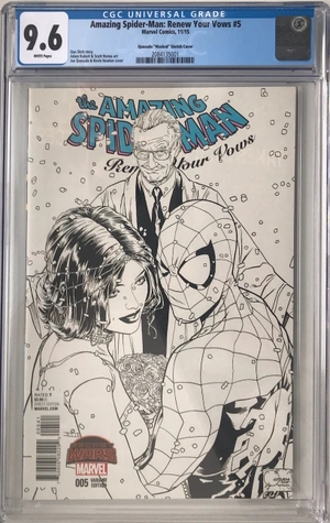 CGC Amazing Spider-Man: Renew Your Vows #5. Скетч обложка 2. Состояние 9,6