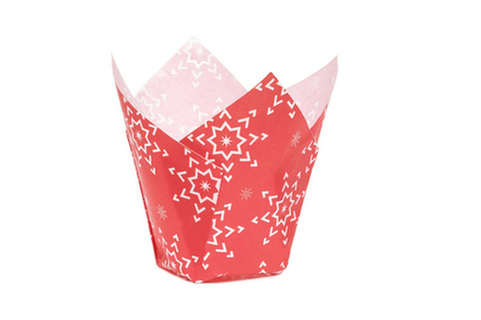 Форма бумажная новогодняя тюльпан 1шт