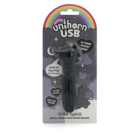Вибропуля Unihorn USB Wild Spirit со стимуляцией язычком